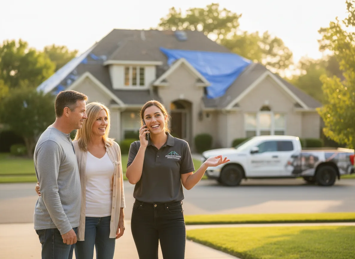 Wind Damage Roof Repair in Huntsville, AR
